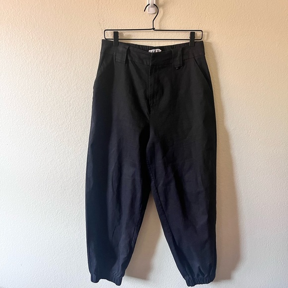 I.AM.GIA Womens L Black Parachute Jogger Pants Street Gorpcore Cargo - Picture 2 of 7